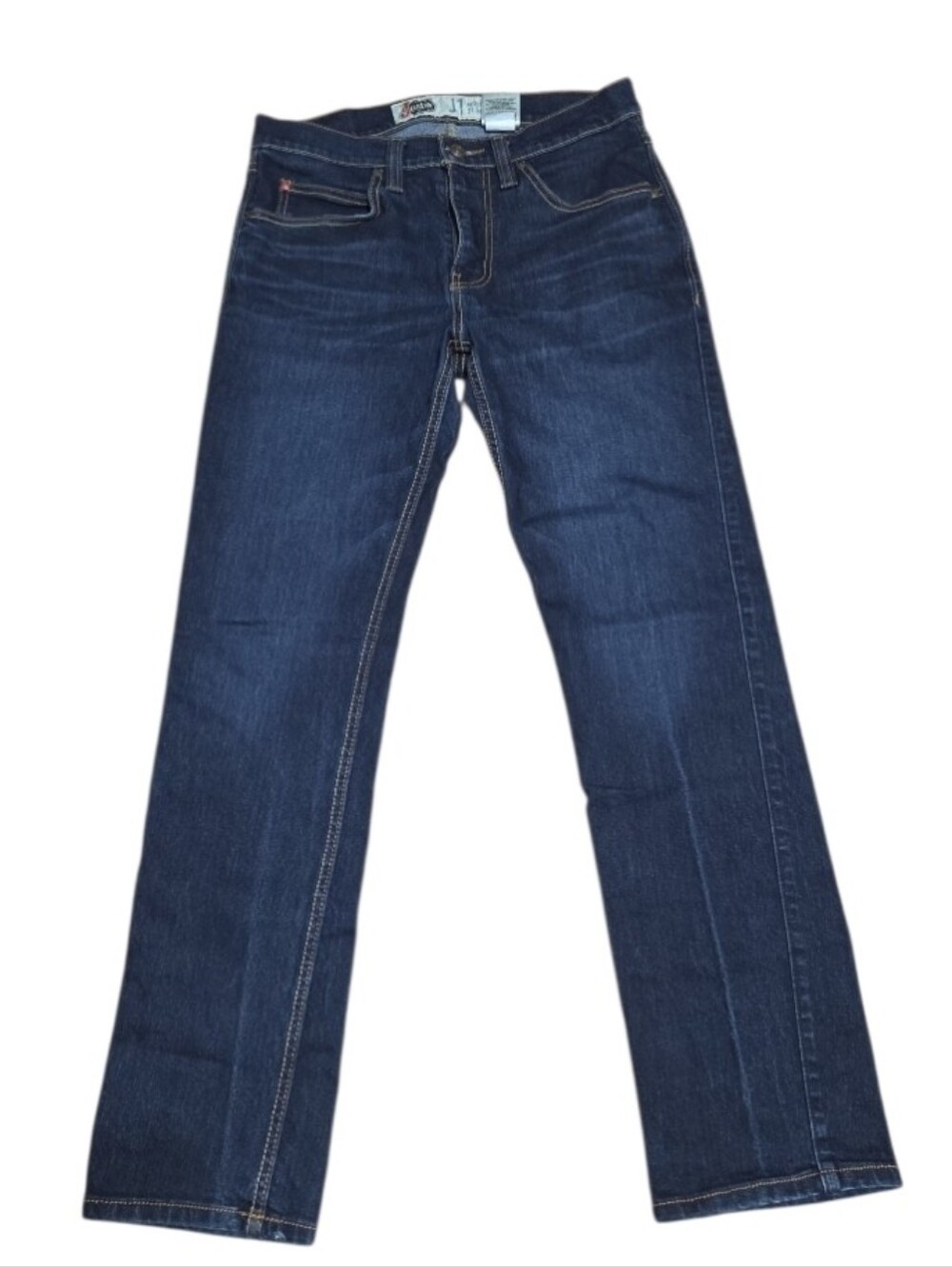 Justin Modern Slim Mens Dark Jeans Size 31x32 Straight Western Workwear Ranch